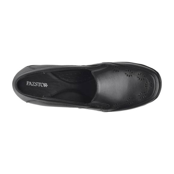 NEW PAZSTOR women's lambskin moccasin in black - Picture 2 of 4